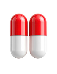 Two red and white capsules (1)