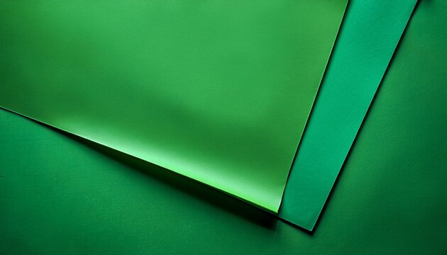 The Bright Green Sheet Paper On A Background Monochrome Color Paper Design