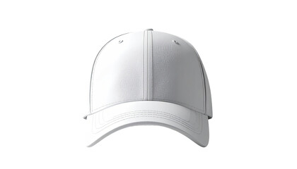 Blank white baseball cap, front view (1)