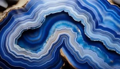 Acrylglasbilder Kristalle Blue Agate  © Diego