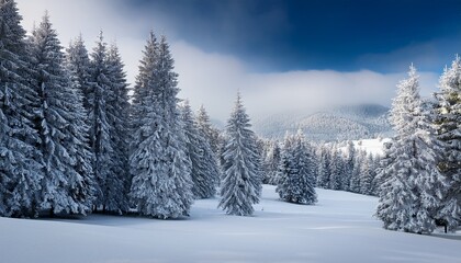 Winter Landscape With Trees