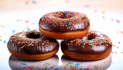 Chocolate Donuts With Sprinkles