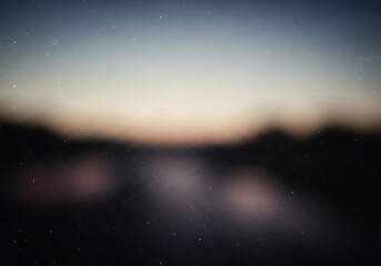 Fototapeta premium Abstract blurry road leading toward the sunset in the countryside