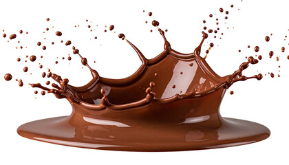 Chocolate splash, crown-like form