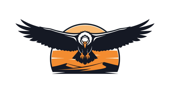 Majestic condor flying forward with wings spread wide.