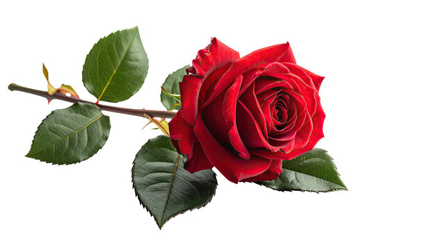 Close-up of a vibrant red rose