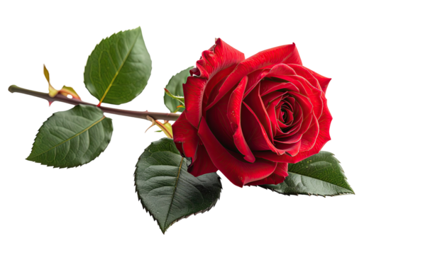 Close-up of a vibrant red rose