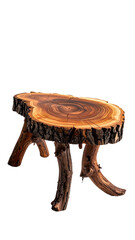 Wooden stump table, natural, rustic