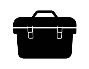 Two U-shaped forms, light gray, against black background