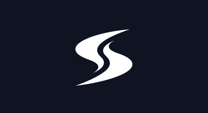 Abstract Letter S Logo Design.