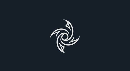 Abstract circular design with intricate lines and a focal point.