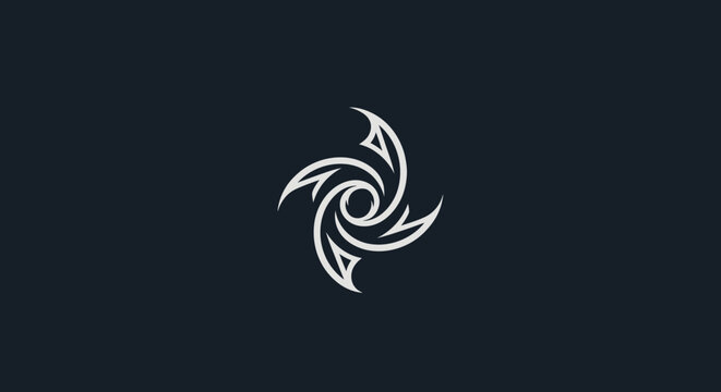 Abstract circular design with intricate lines and a focal point.