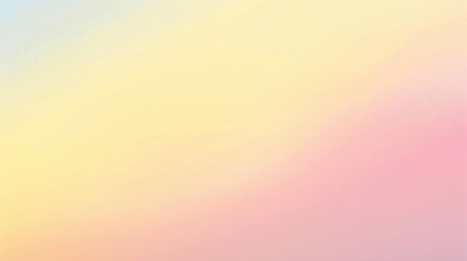 Obraz premium Minimal Pastel Gradient – Cream to Butter Yellow Silky Smooth Fade