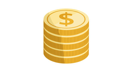 Golden stack: Depiction of wealth and economic stability within financial growth scene