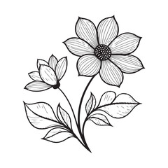 vector illustration of a flower