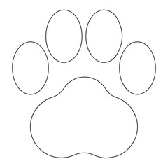 cat footprint icon