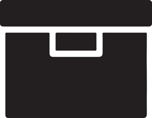 Box Container Package Storage Delivery Transport Cargo Service Vector Icon