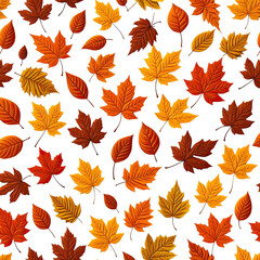 Colorful autumn leaves scattered on black background. Fall season imagery