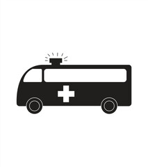 ambulance car icon, vector illustration