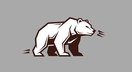 Powerful Bear Graphic Design.