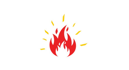 Vibrant Flame Illustration: A Symbol of Energy and Passion.
