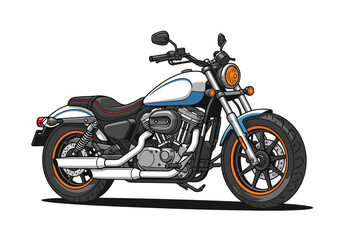 Fototapeta premium Custom cruiser motorcycle