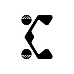 This logo is a combination of the letter C and golf. Simple, minimalist and futuristic.