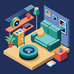 Home Device Ecosystem Vector Illustration