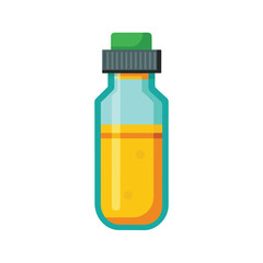 Obraz premium urine sample bottle on white background