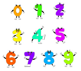Set of Cartoon Numbers