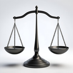 A perfectly balanced scale with equal weights on each side, representing equilibrium and harmony , perfect balance, engineering