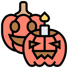 halloween pumpkin with a pumpkin