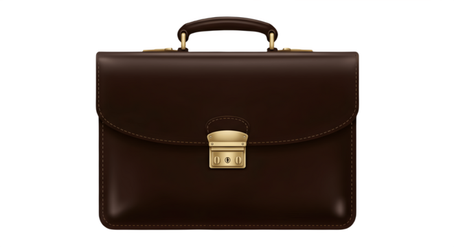 Realistic vector briefcase collection illustration with stylish business accessories, leather portfolio case, office document bag, professional luggage storage for businessmen and travel essentials