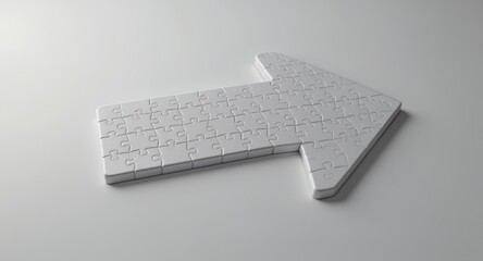 Puzzle Arrow Directional Concept