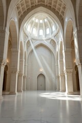 Obraz premium Grand Mosque Interior with Sunlight