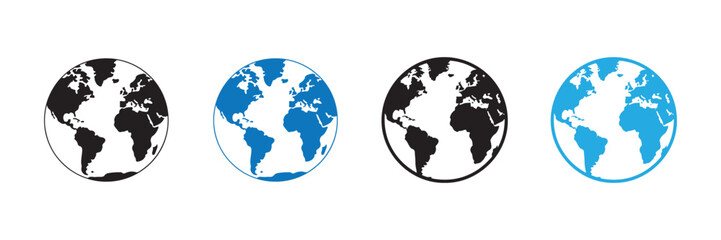 Global Connection and Communication Icons