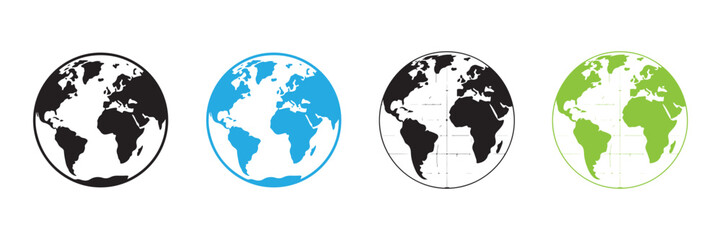 Planet Earth with Flight Symbol Illustration