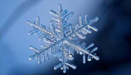 Beautiful Frozen Snowflake Detail