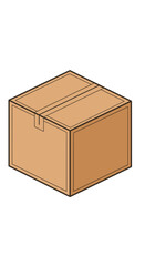 Cardboard Box Illustration