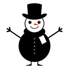 snowman with hat