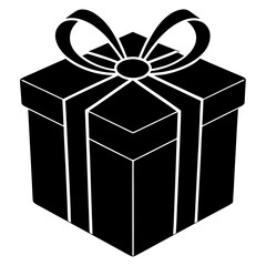 Wrapped Gift Box with Bow Vector Illustration for Celebrations and Designs