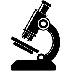 Microscope Vector Art Illustration: Scientific and Medical Design Graphics