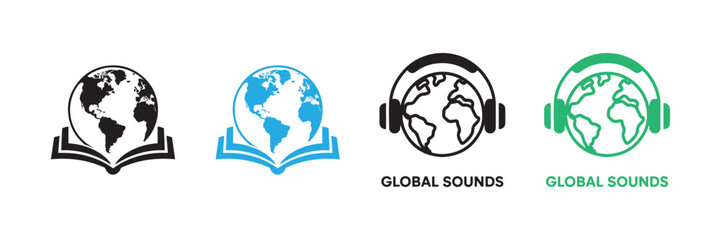 Global Travel and Business Icons Set