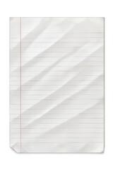 Folded Lined Notebook Paper
