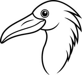 Black silhouette vector illustration of a flying eagle with large wings as a powerful symbol of wildlife