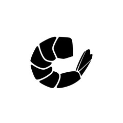 shrimp silhouette icon