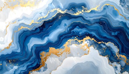 Abstract marbled design with flowing patterns
