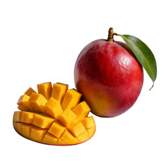 red apple on a white background