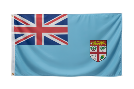 Fly the flag of Fiji with pride, a beautiful national symbol representing unity and the spirit of the islands in the South Pacific