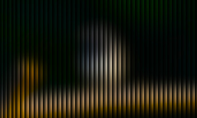 Dark abstract backdrop with vertical lines and a bright, warm yellow and white light source in the lower section, creating a striking contrast